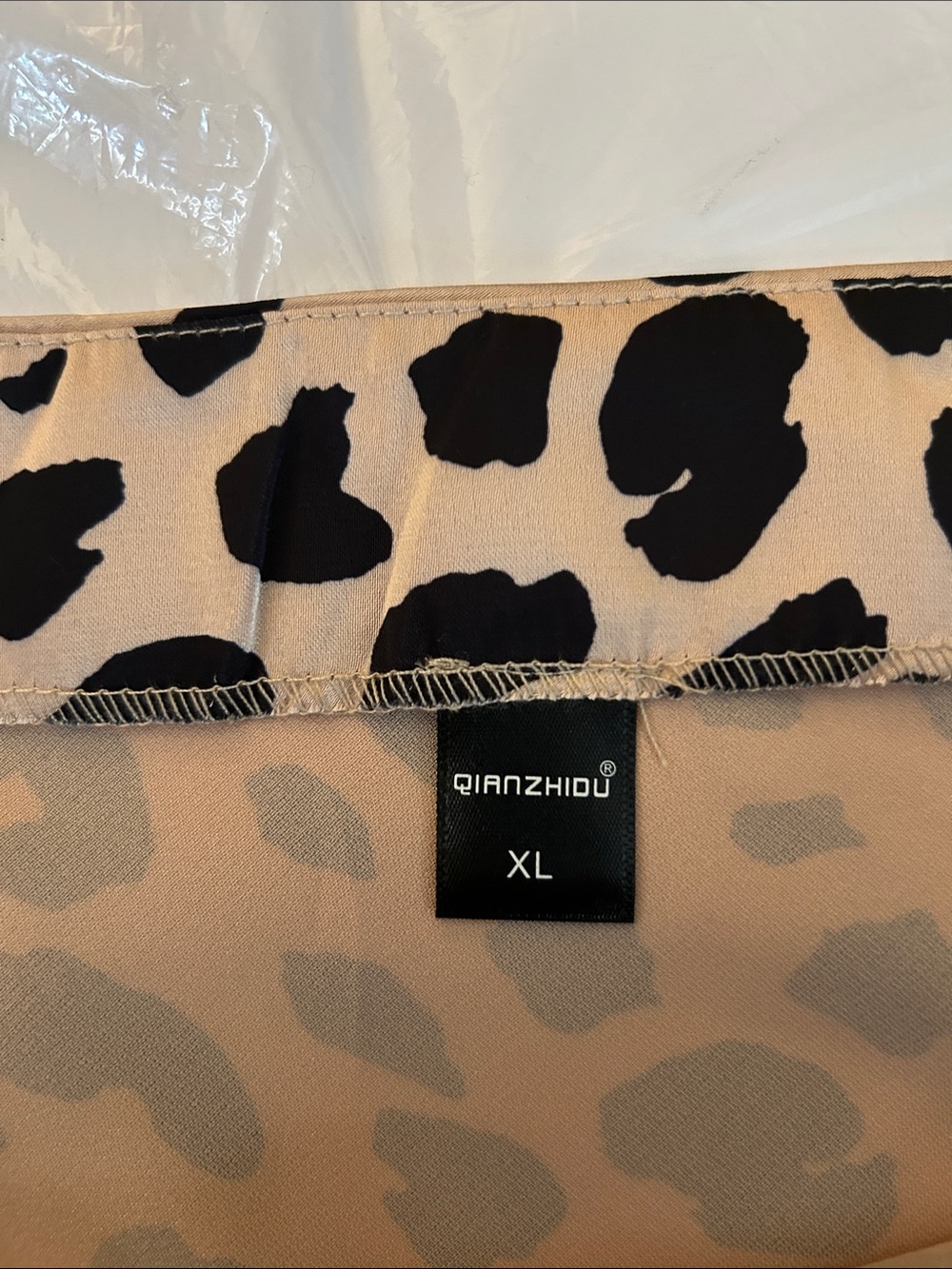 Leopard Print A-Line Midi Skirt - Picture 4 of 5